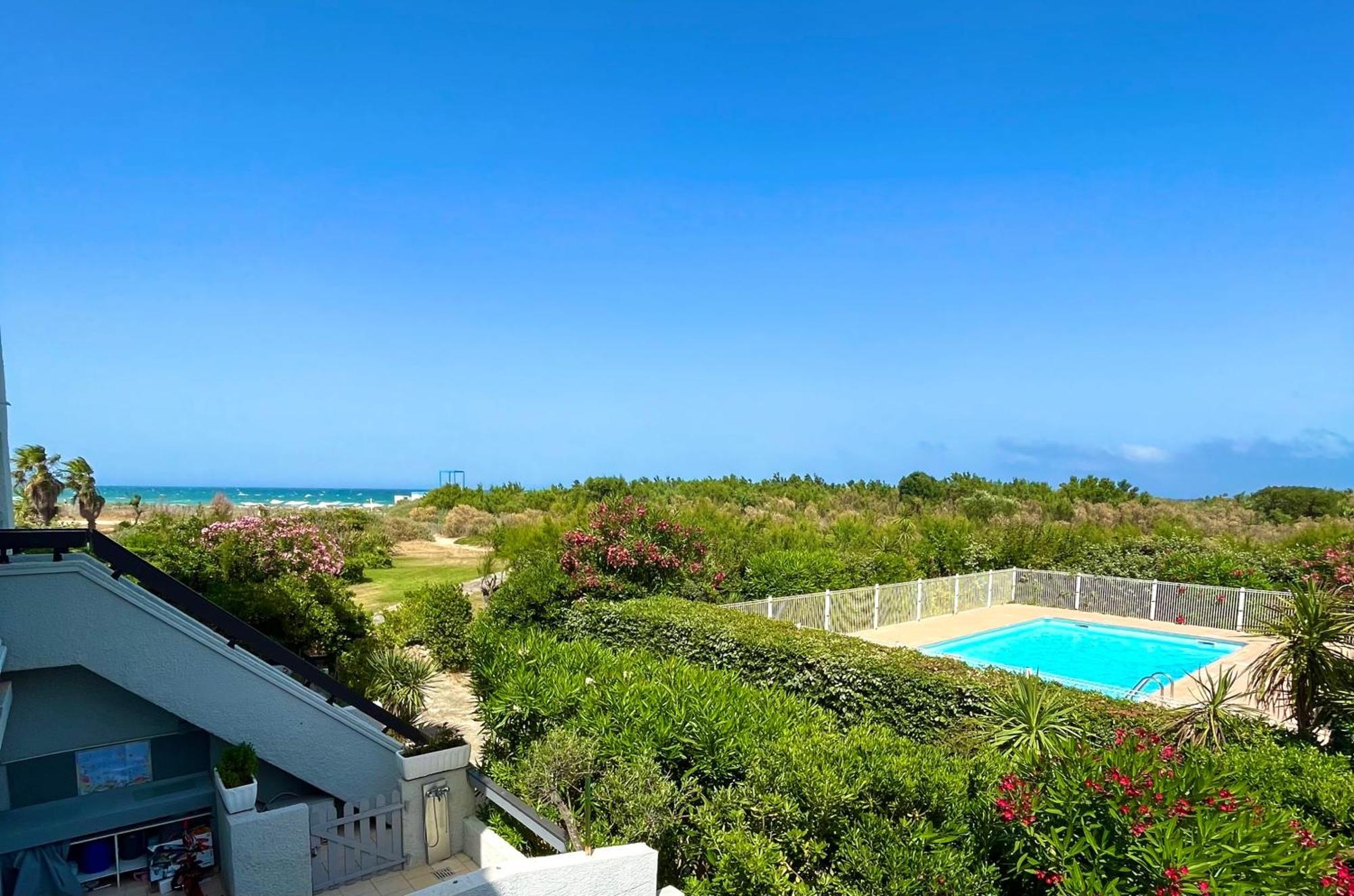 Appartement Entre La Lagune Et La Mer Avec Piscine, Direct Plage, Vue Partielle Mer 圣西普里安 外观 照片